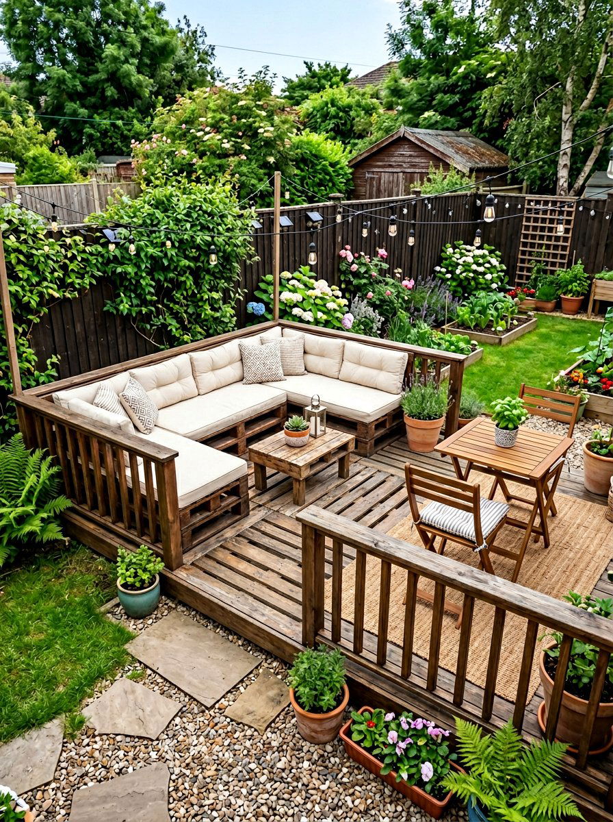 Pallet Deck For Small Backyard - 25 Pallet Pool Deck Ideas