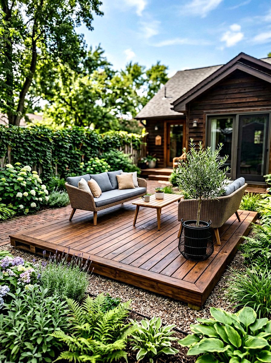 Pallet Deck For Small Patio - 50 Outdoor Pallet Furniture Ideas