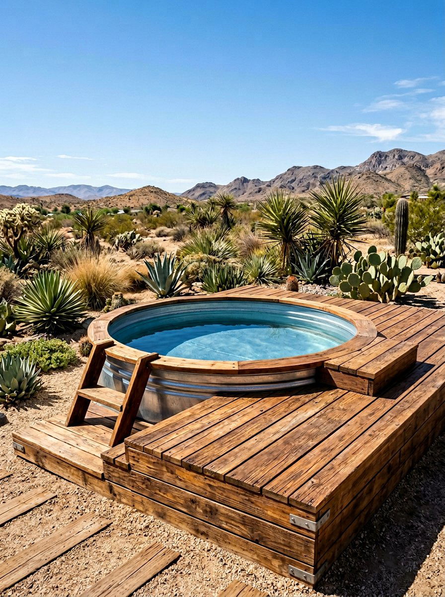 Pallet Deck For Stock Tank Pool - 25 Pallet Pool Deck Ideas