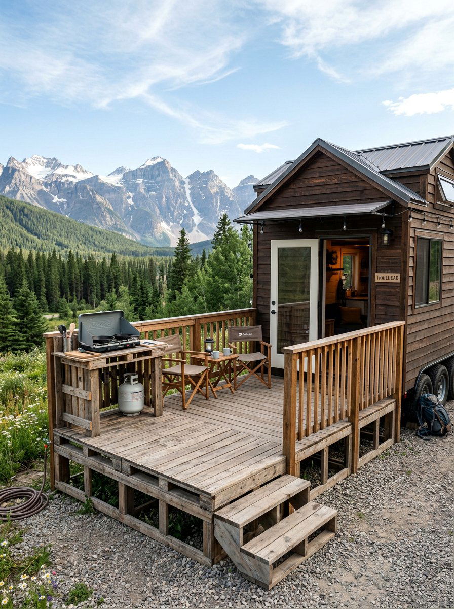 Pallet Deck For Tiny House - 25 Pallet Deck for Backyard Ideas