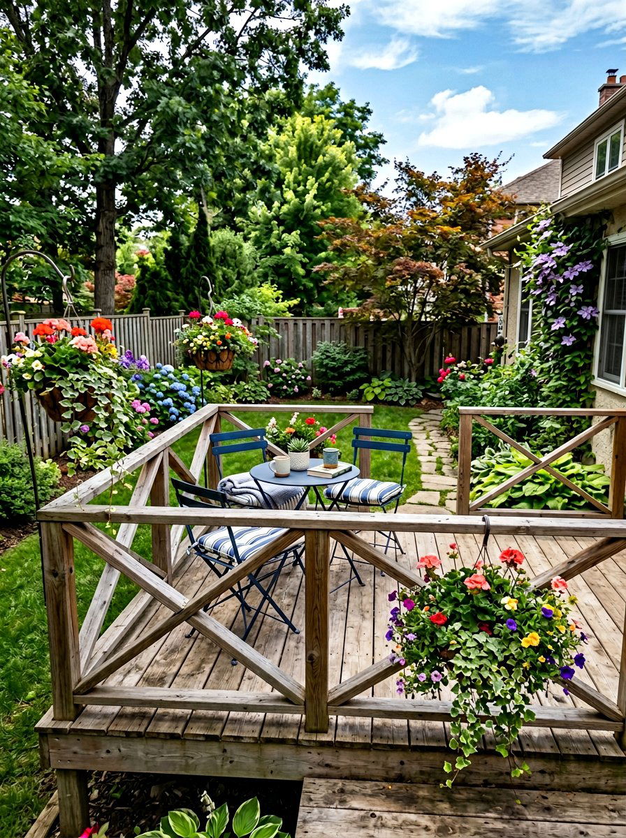 Pallet Deck With Railing - 25 Pallet Deck for Backyard Ideas