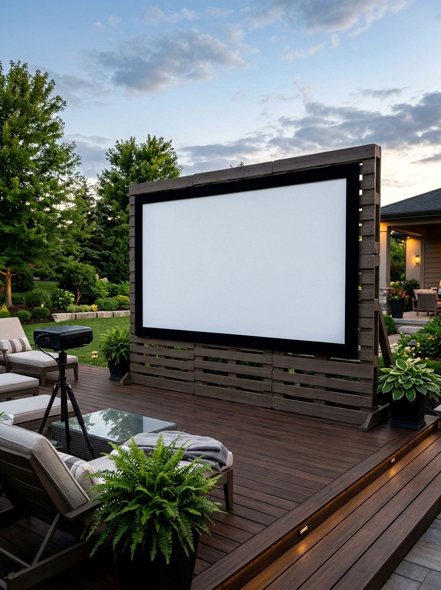 25 Best Pallet Outdoor Movie Screen Ideas for Home Cinema