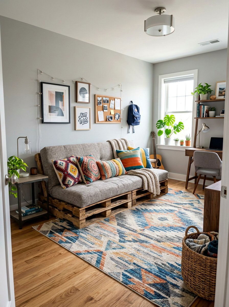 Pallet Futon Frame For Teens - 25 Pallet bed ideas for kids room