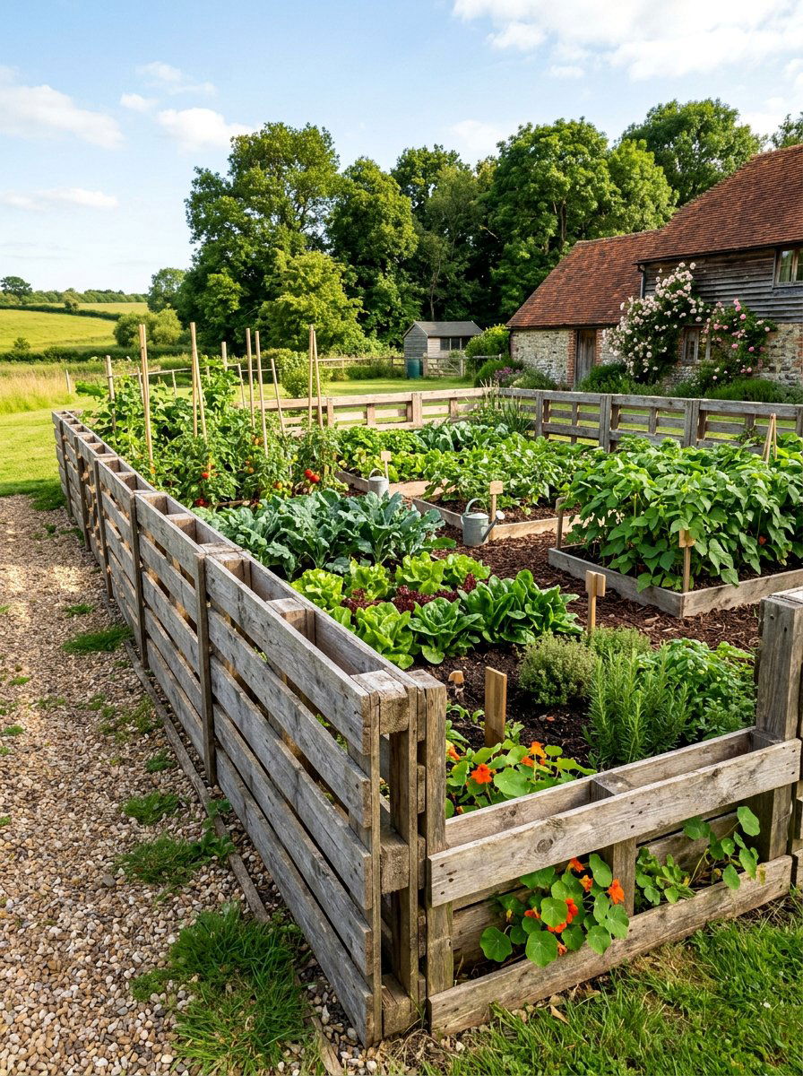 Pallet Garden Fence - 50 Outdoor Pallet Projects