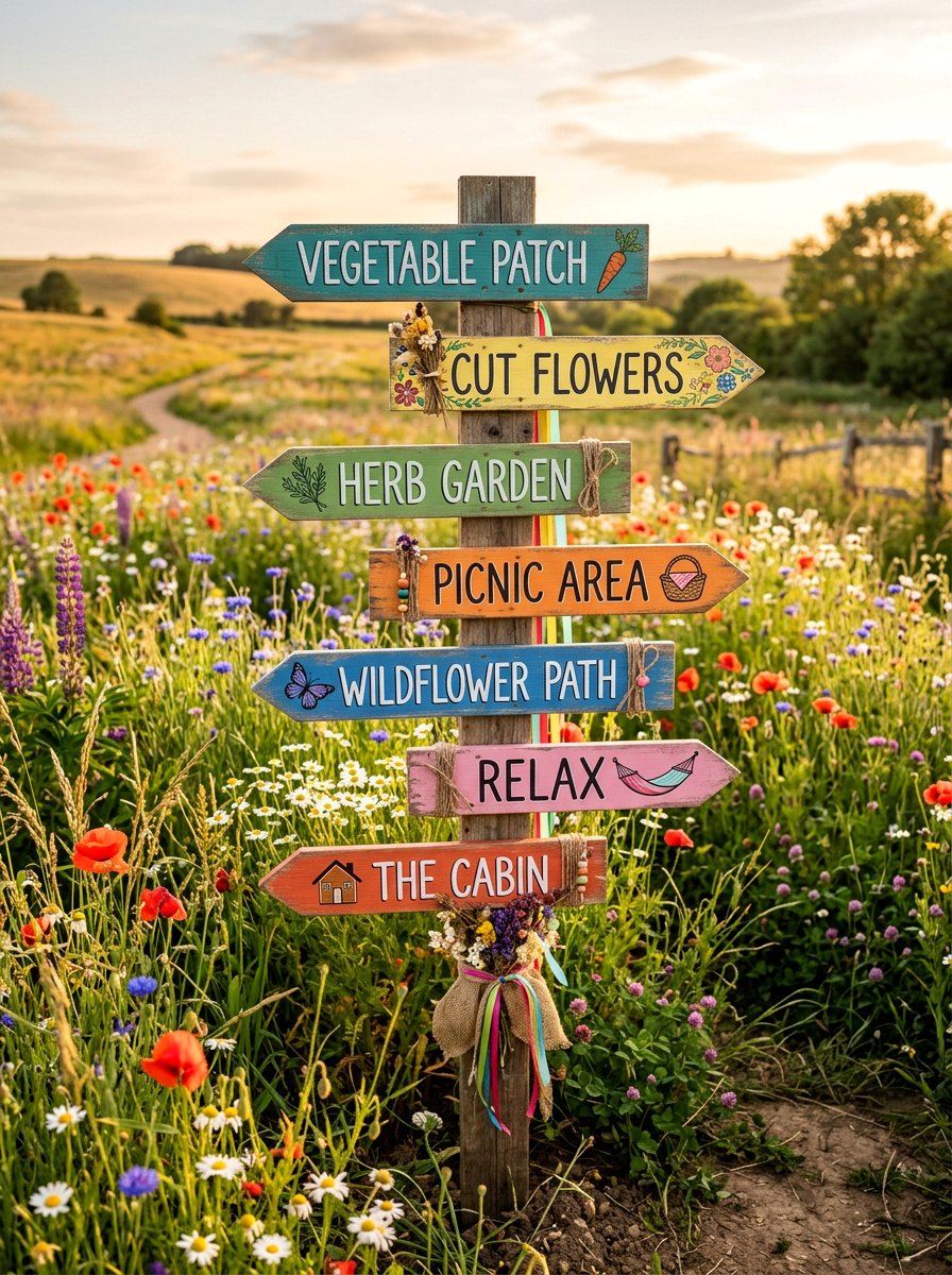 Pallet Garden Sign - 25 Pallet Garden Art Ideas