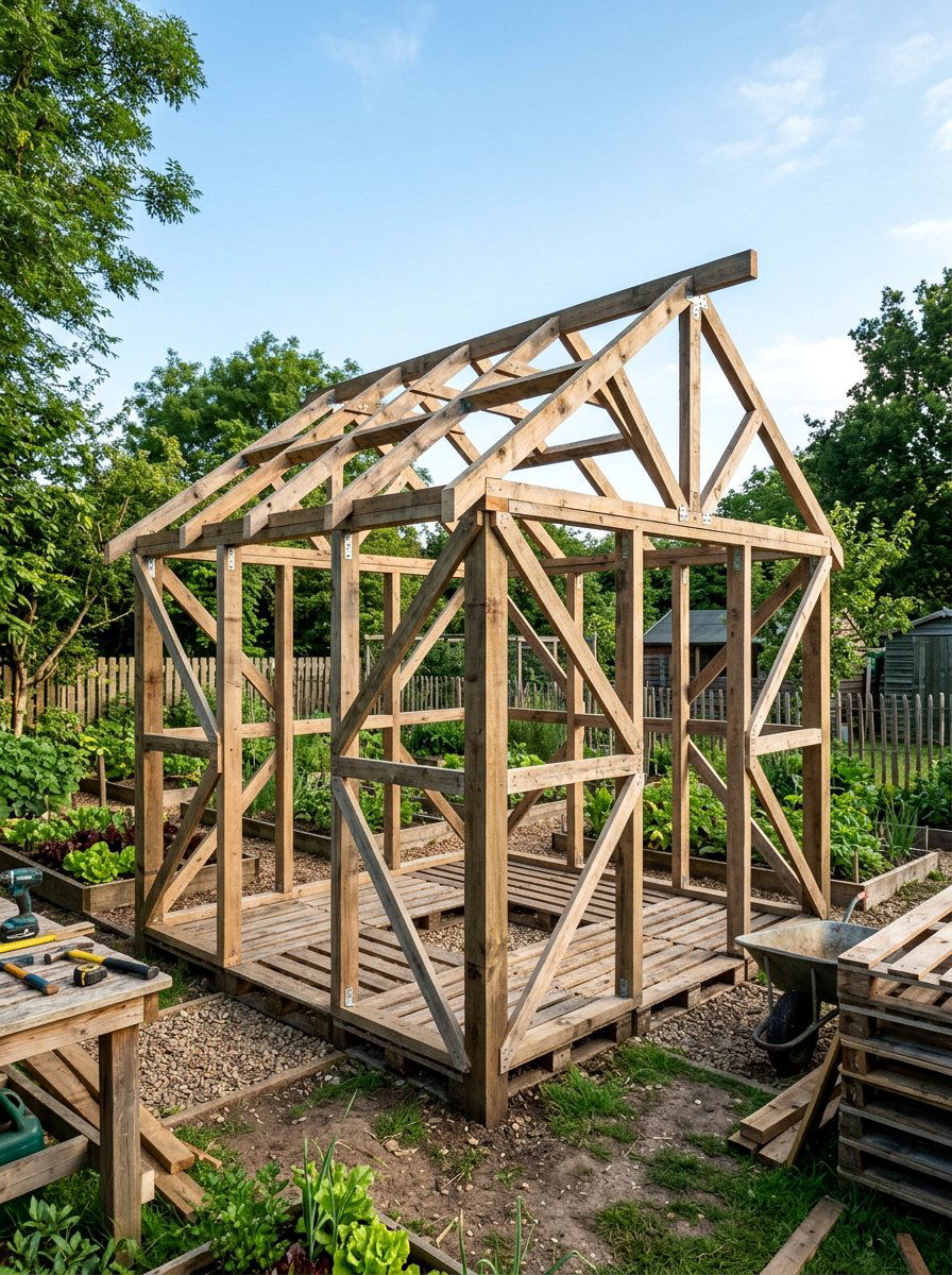Pallet Greenhouse Frame - 25 Pallet Greenhouse Frame Ideas