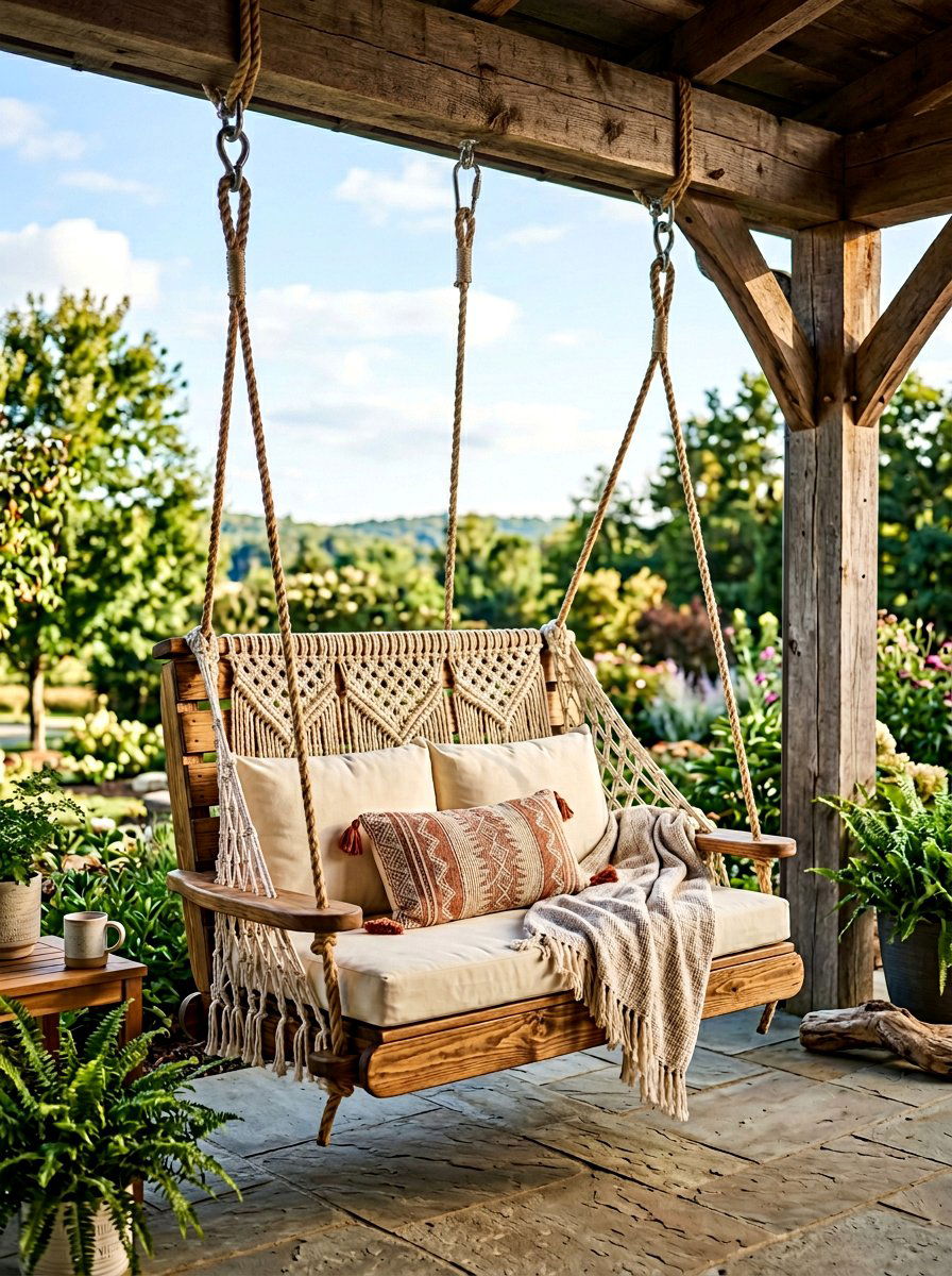 Pallet Hanging Chair For Patio - 50 Outdoor Pallet Furniture Ideas