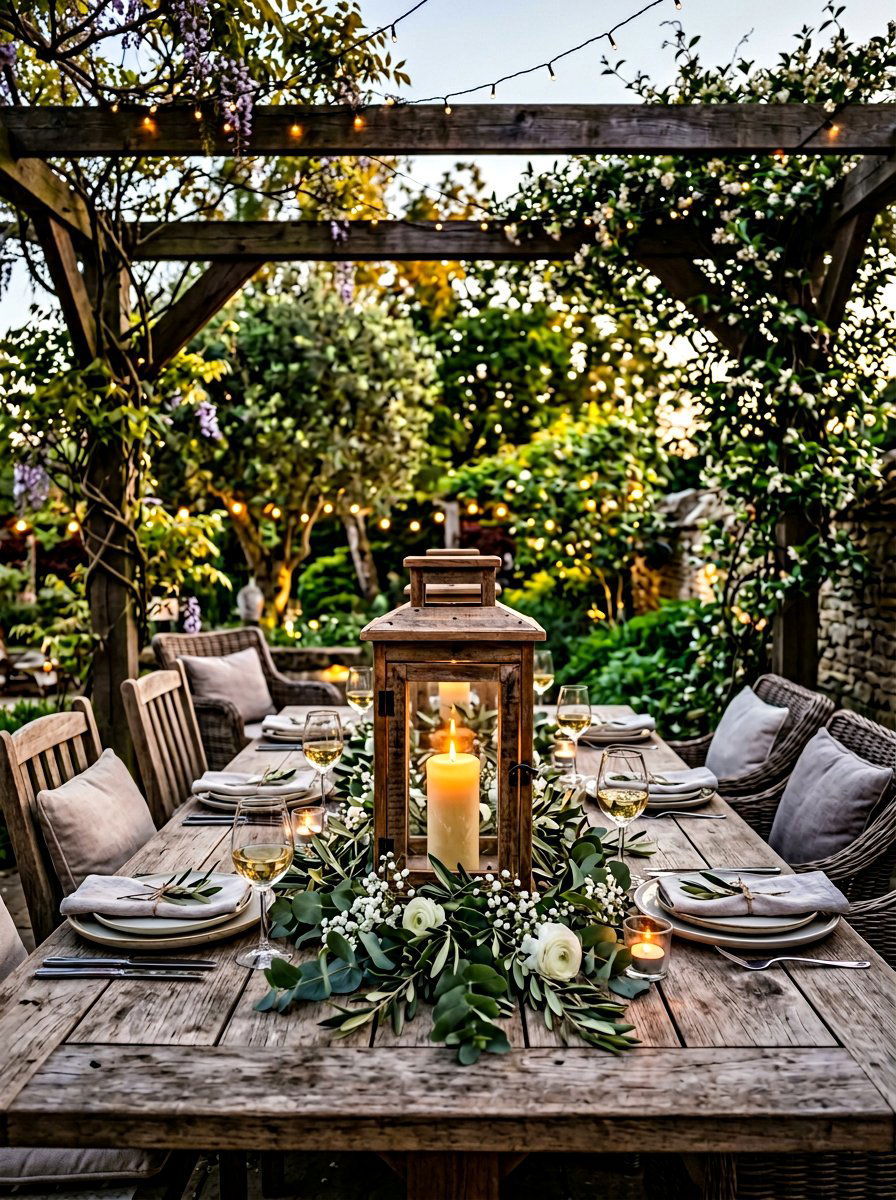 Pallet Lantern Centerpiece - 25 Pallet Lantern for Garden Ideas