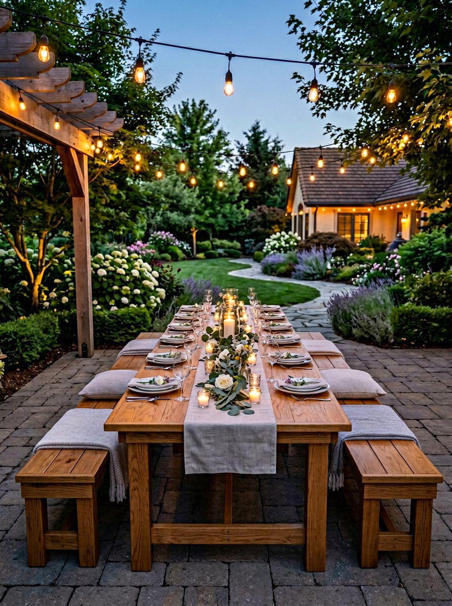 Pallet Outdoor Dining Table - 50 Outdoor Pallet Furniture Ideas