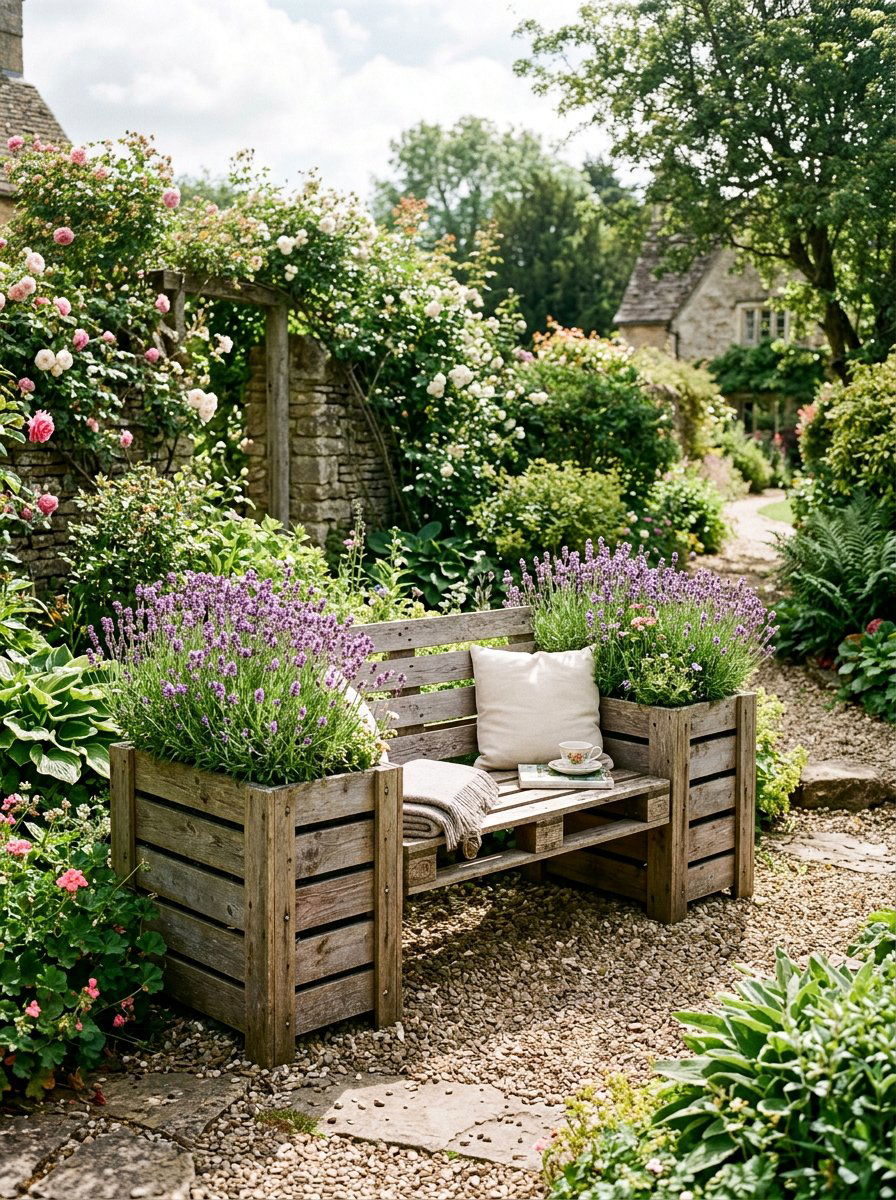 Pallet Planter Bench - 25 Pallet Planter Box Ideas