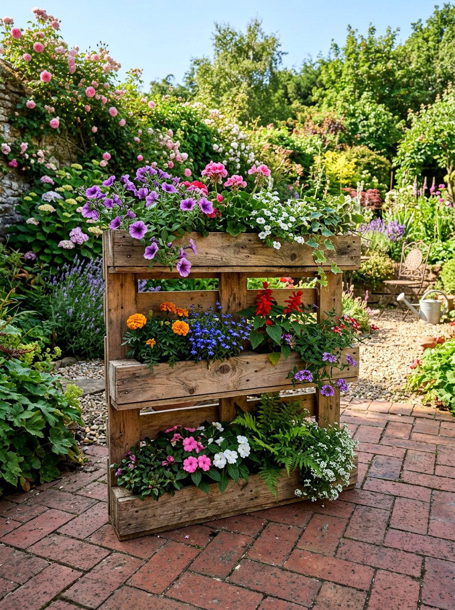 Pallet Planter Box - 50 Outdoor Pallet Projects