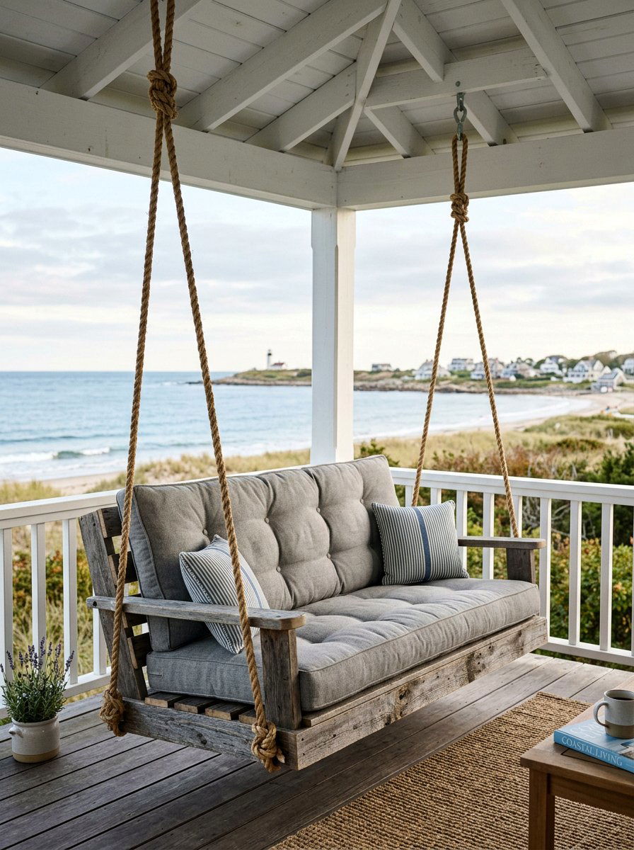 Pallet Porch Swing Chair - 50 Outdoor Pallet Furniture Ideas