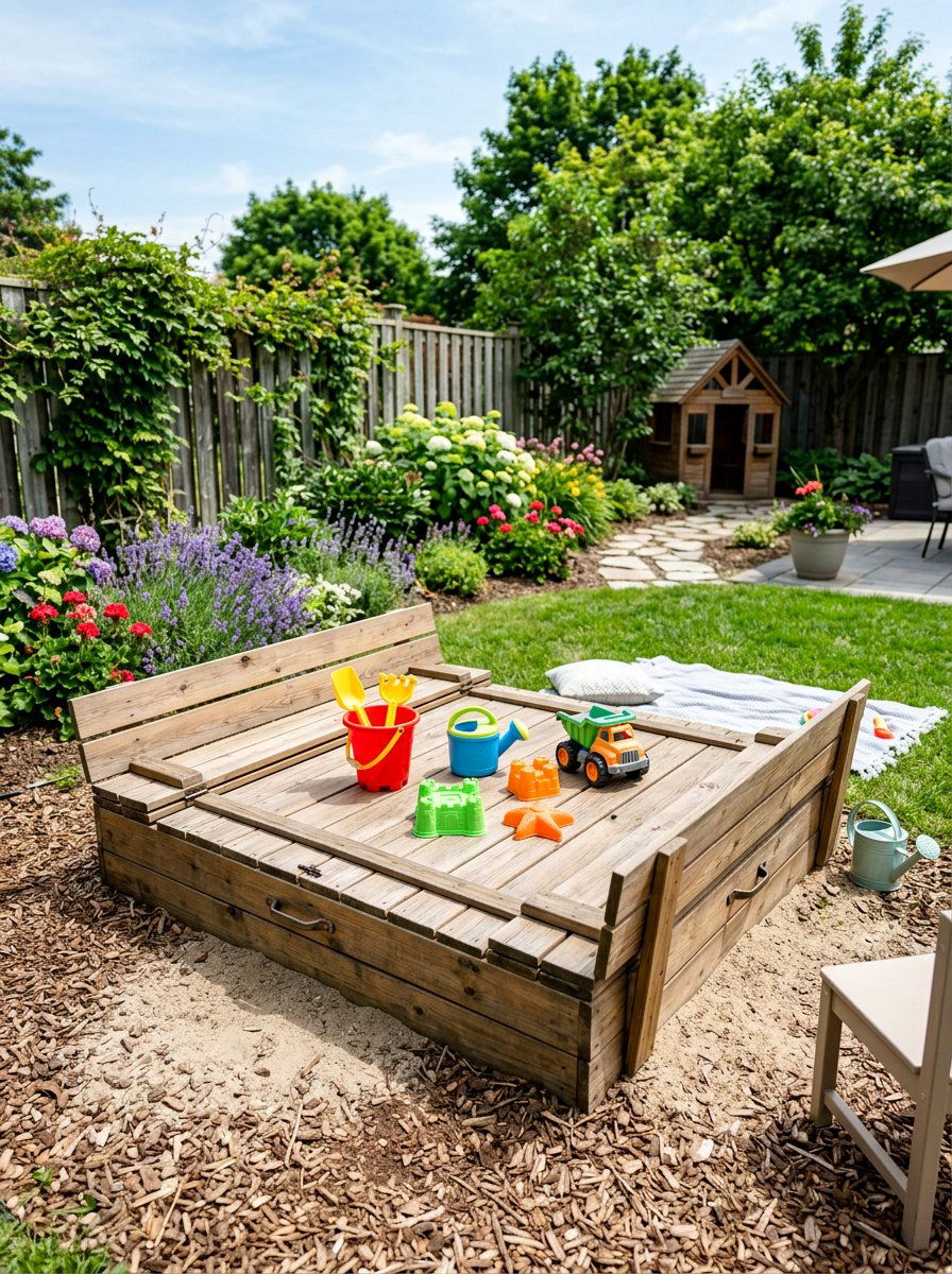 Pallet Sandbox - 50 Outdoor Pallet Projects