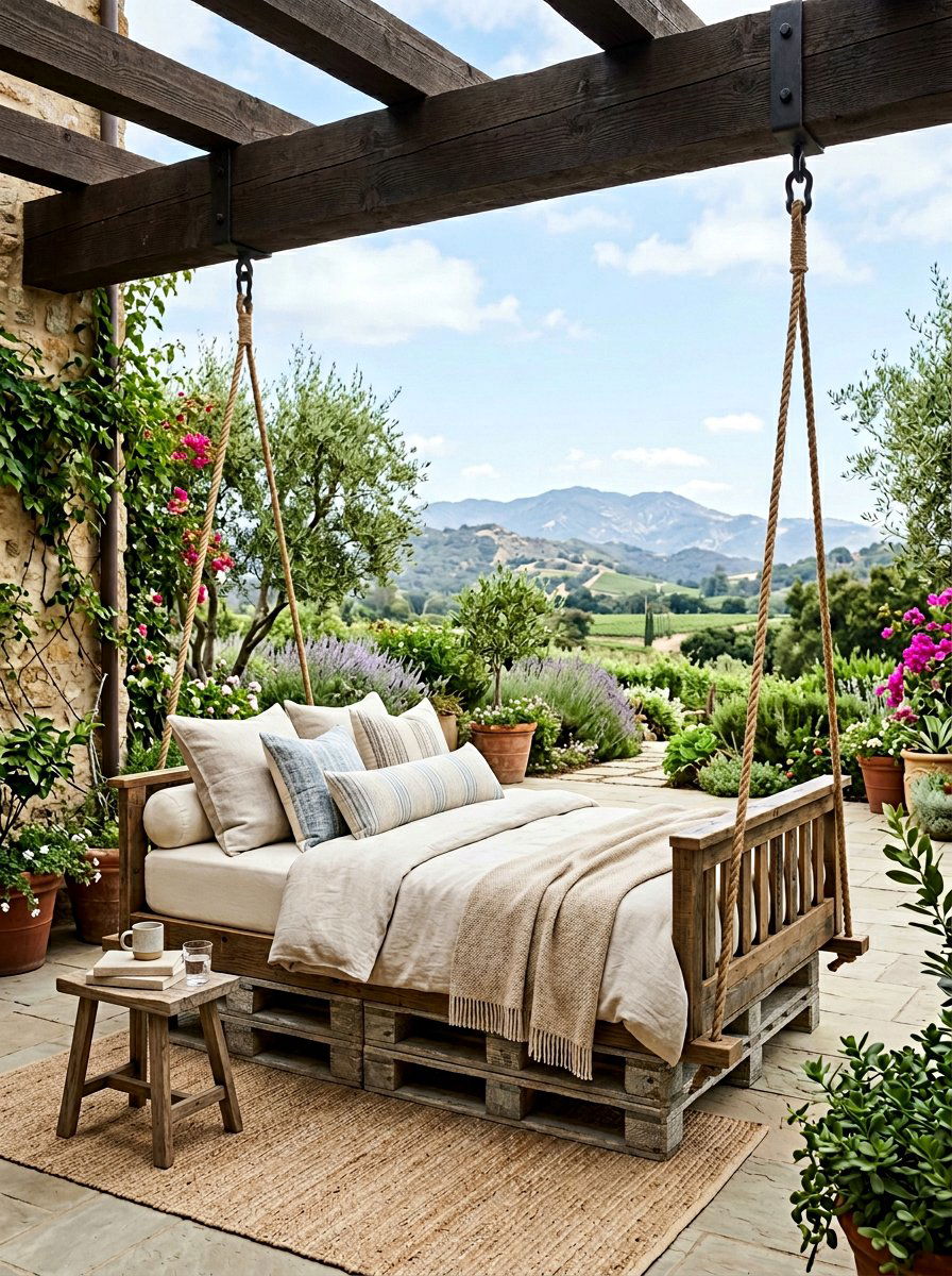 Pallet Swing Bed - 25 Pallet Swing for Porch Ideas