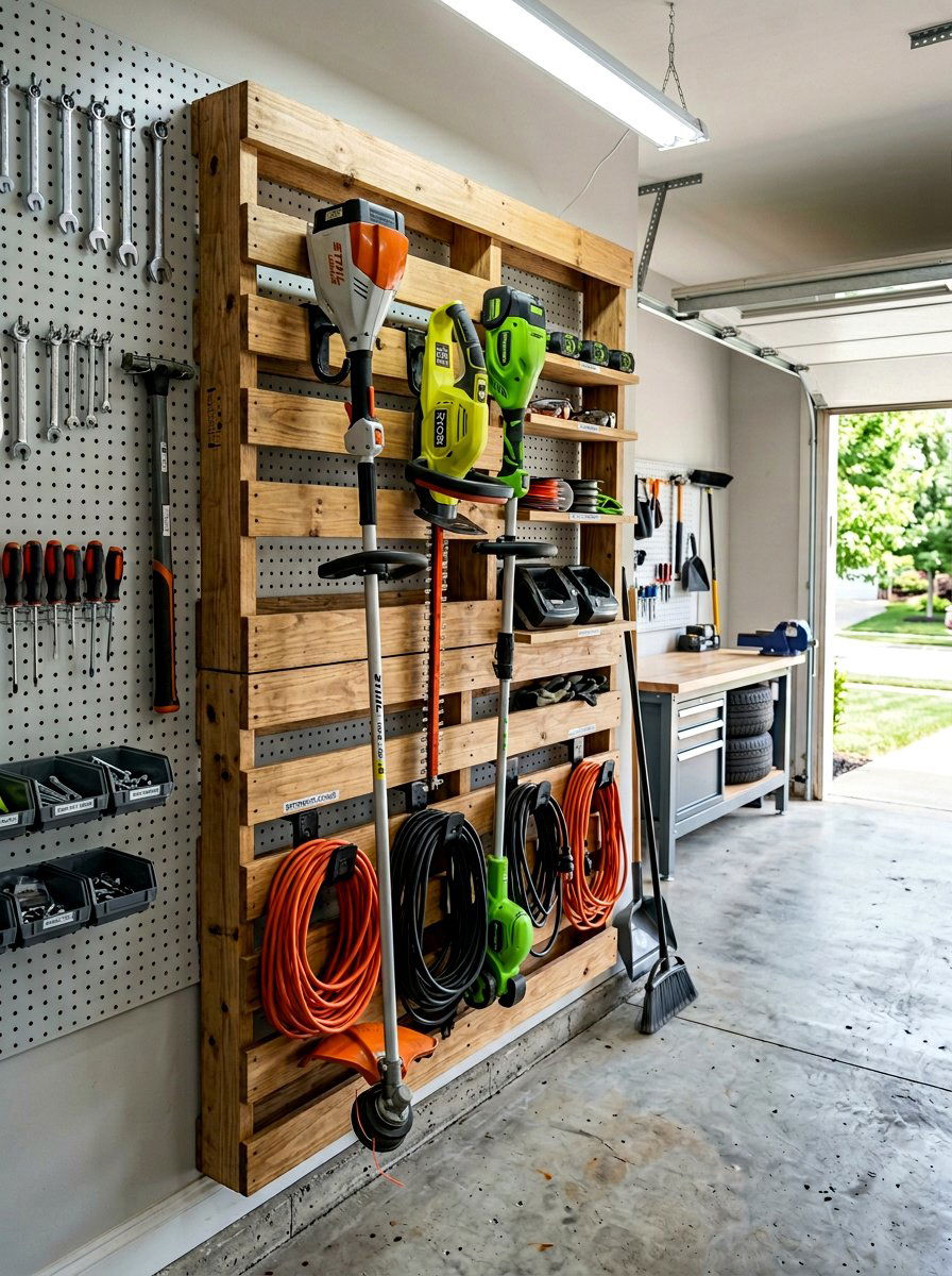 Pallet Tool Organizer For Garage - 25 Pallet Garden Tool Organizer Ideas