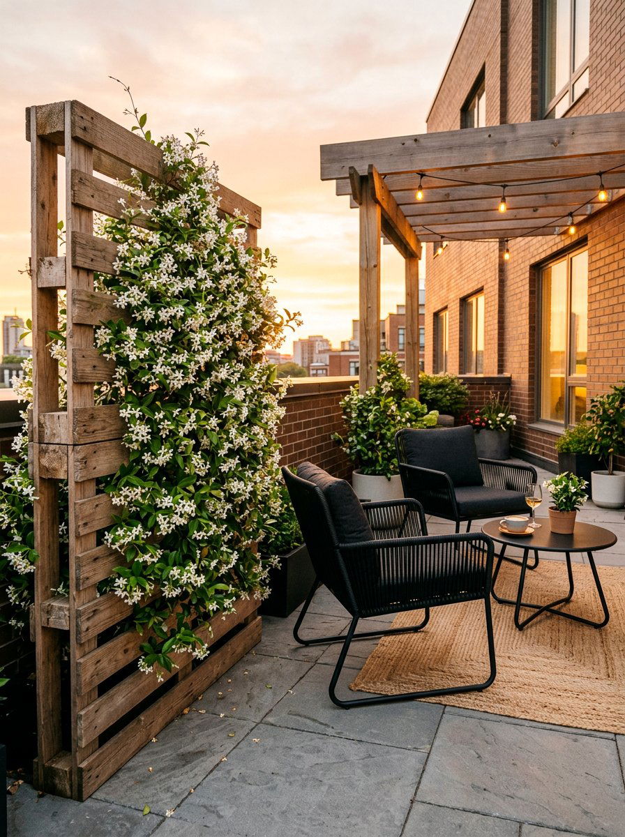 Pallet Trellis For Jasmine - 25 Pallet Trellis for Climbing Plants Ideas