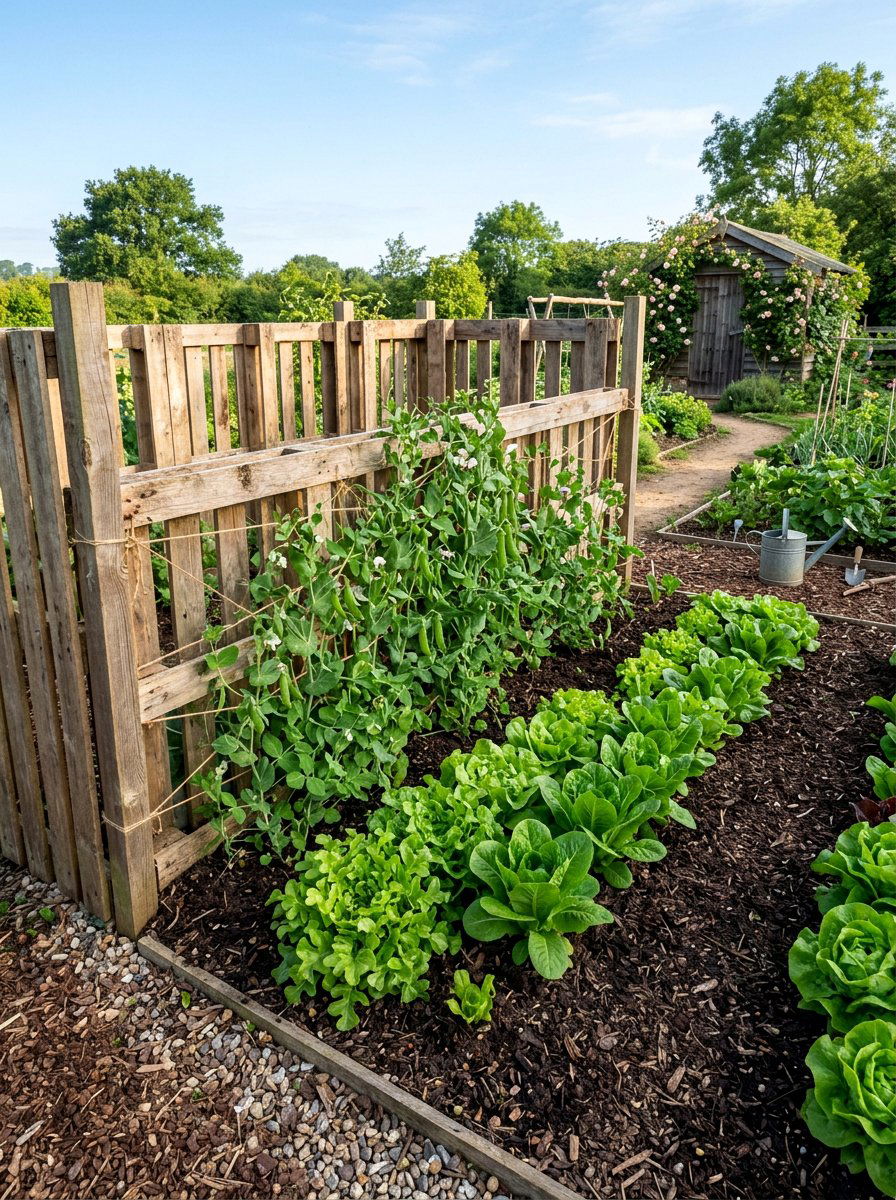 Pallet Vegetable Garden Fence - 25 Pallet Fence for Backyard Ideas