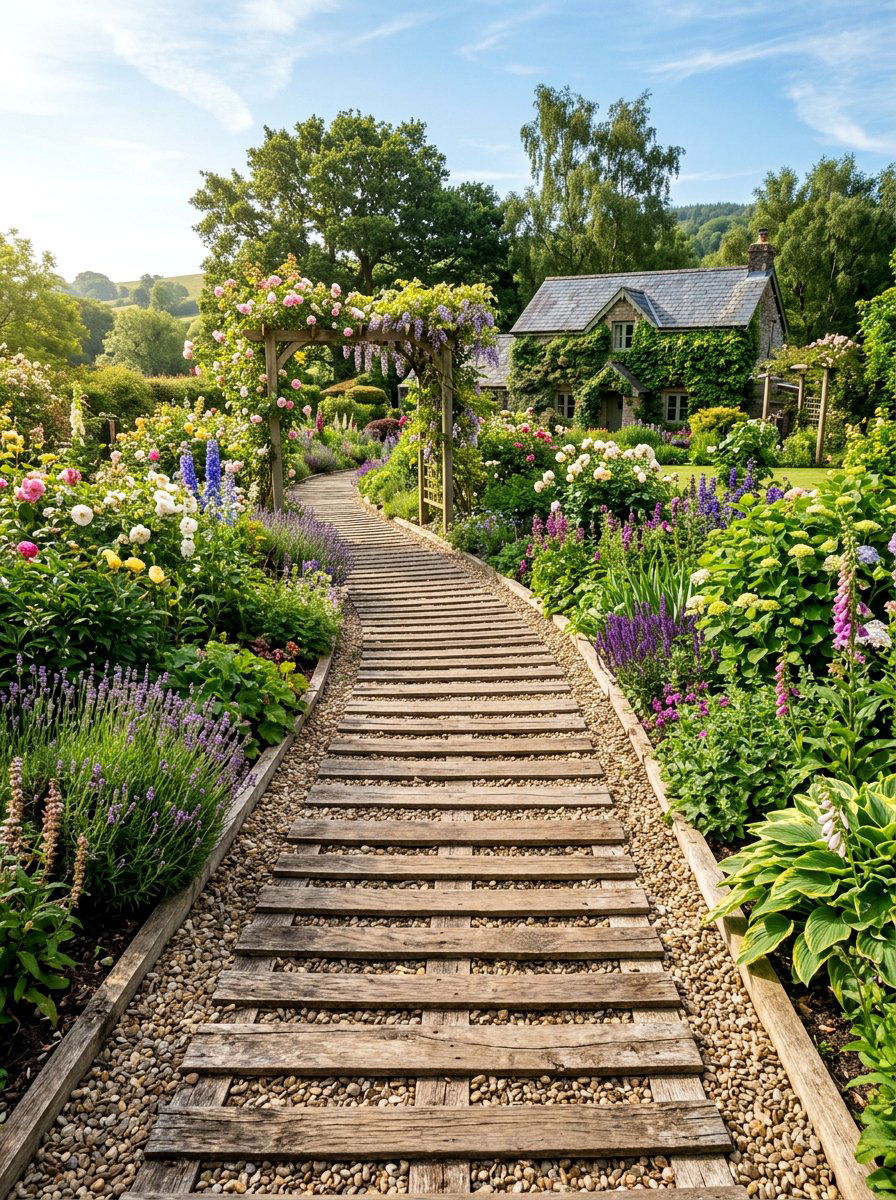 Pallet Walkway Path - 50 Outdoor Pallet Projects