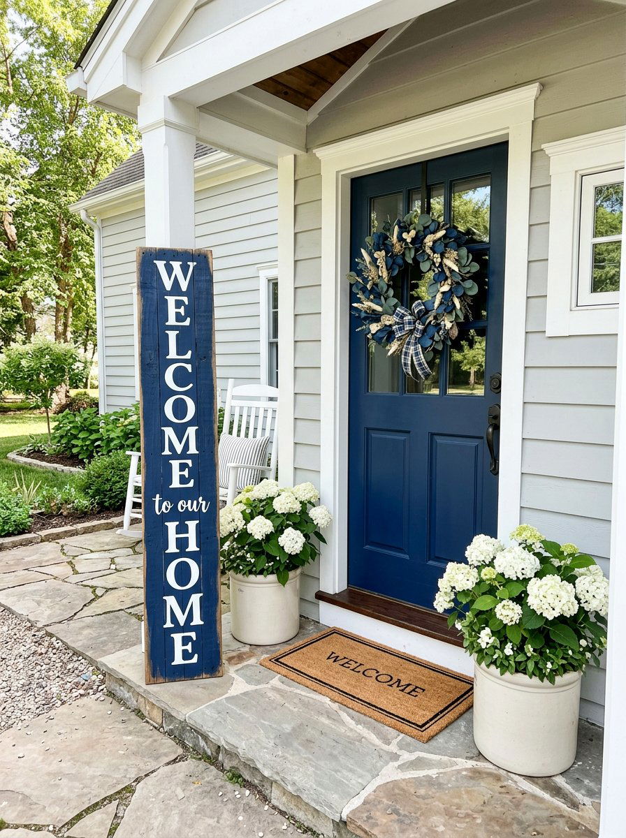 Pallet Welcome Sign - 25 Pallet Outdoor Wall Art Ideas
