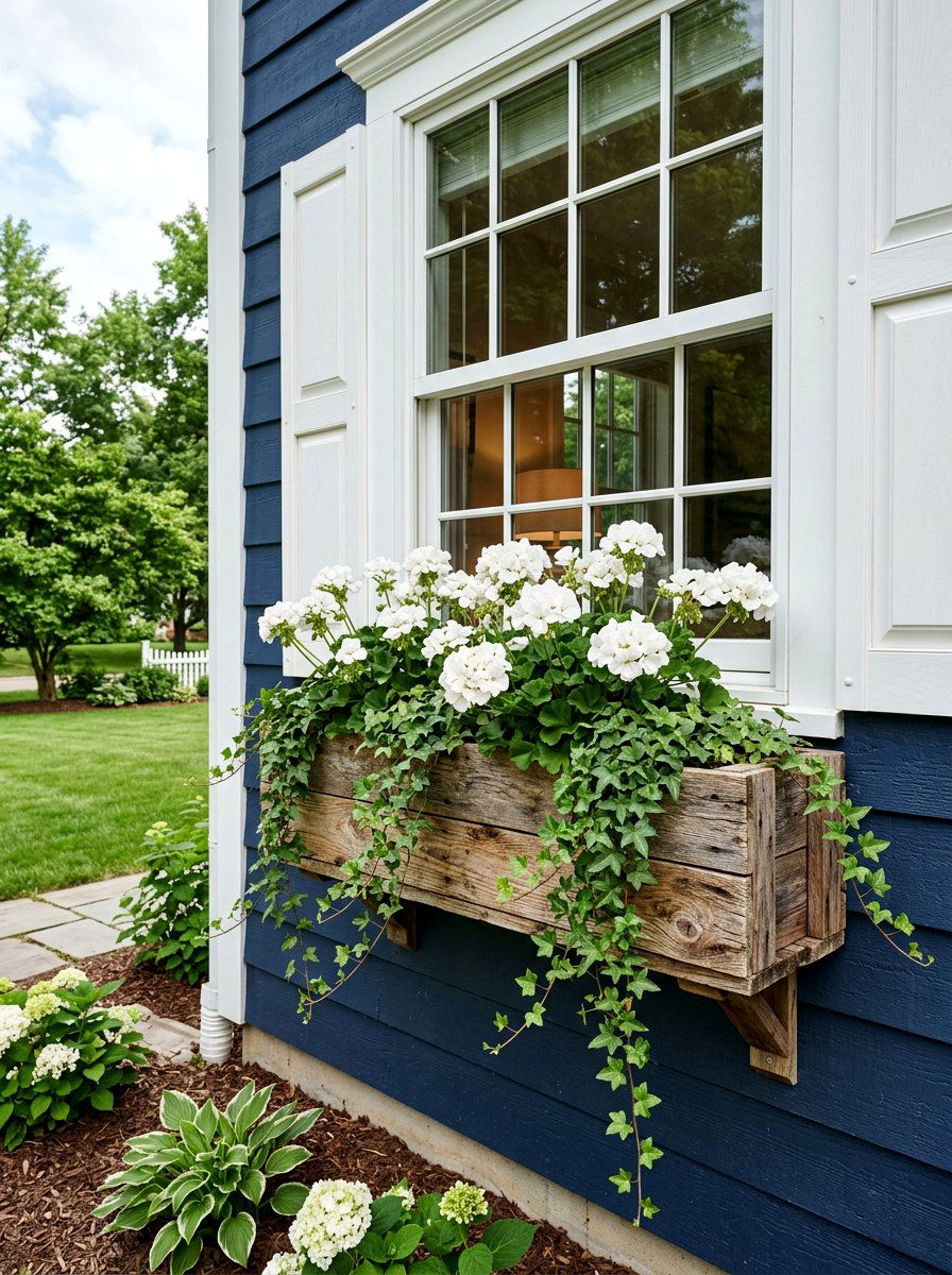 Pallet Window Box Planter - 25 Pallet Planter Box Ideas