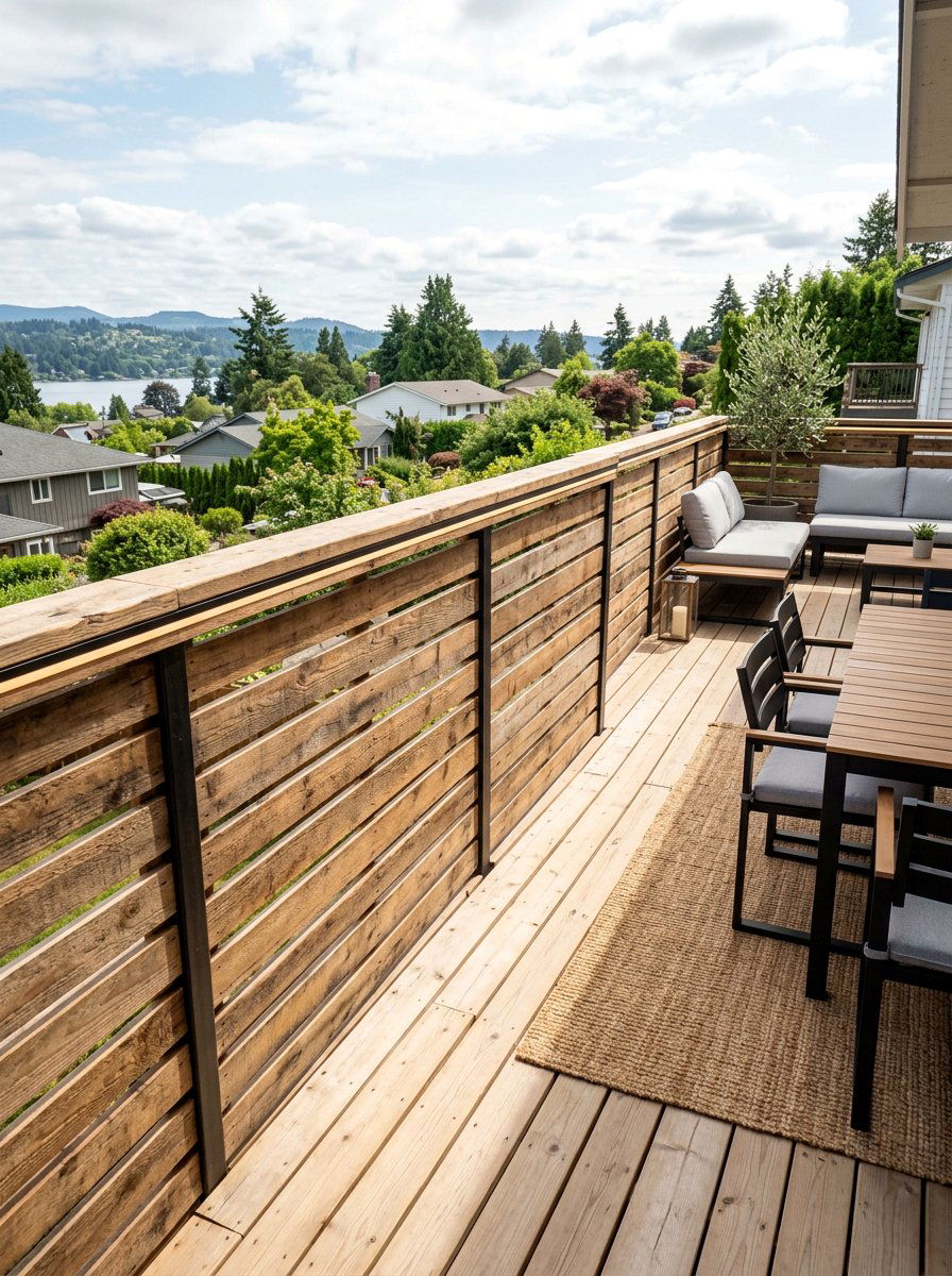 Pallet Wood Deck Railing - 25 Pallet Solar Light Holder Ideas