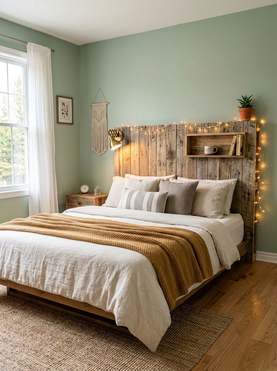 Pallet bed headboard - 25 Pallet bed ideas for boys room