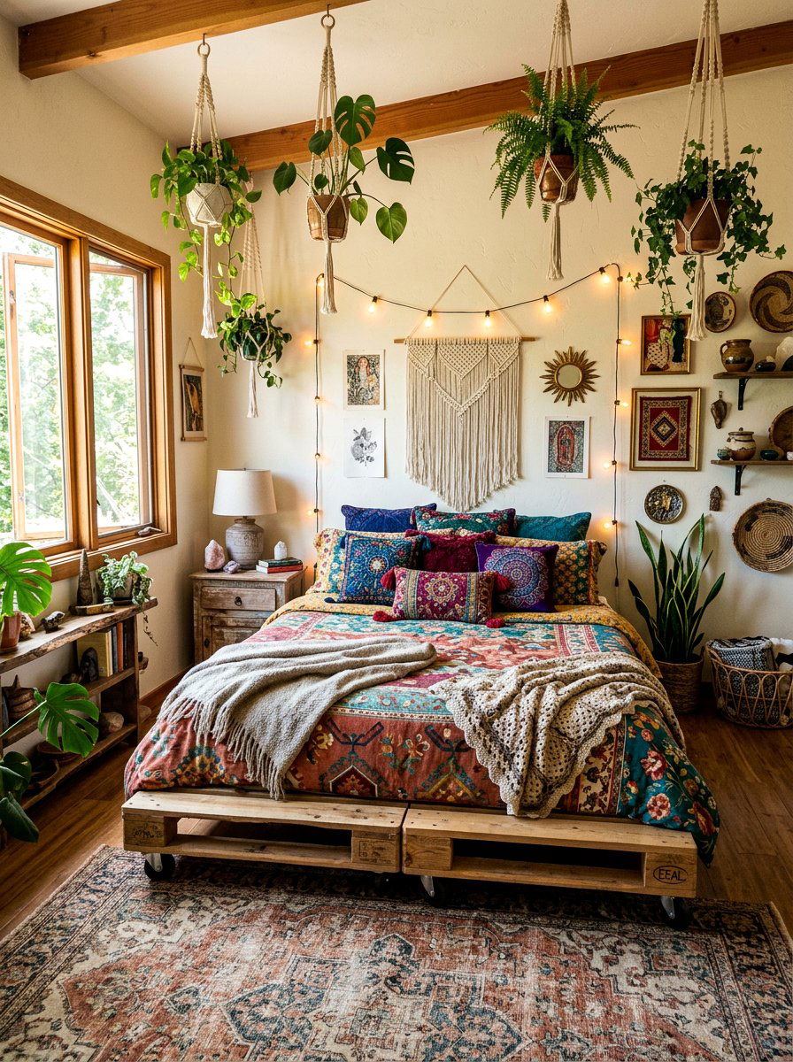 Pallet bed natural wood - 25 Pallet Bed with Wheels ideas