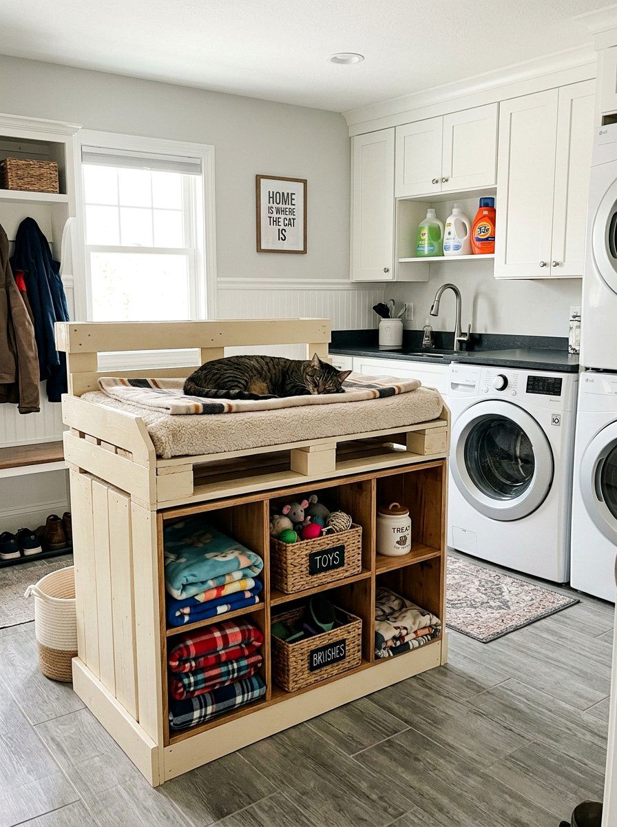 25 Pallet Cat Bed Ideas for Your Feline Friends