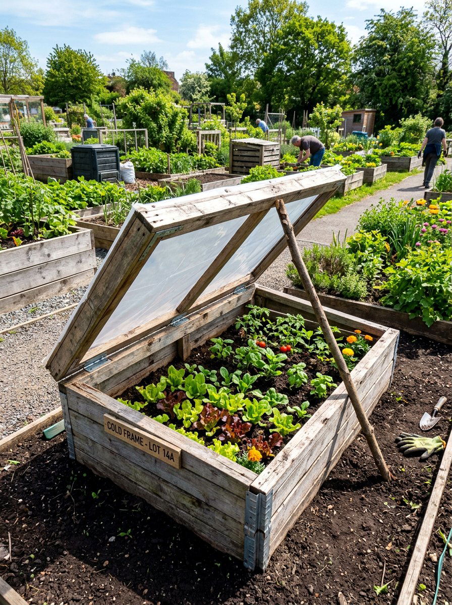 Pallet cold frame with hinges - 25 Pallet Cold Frame for Garden Ideas