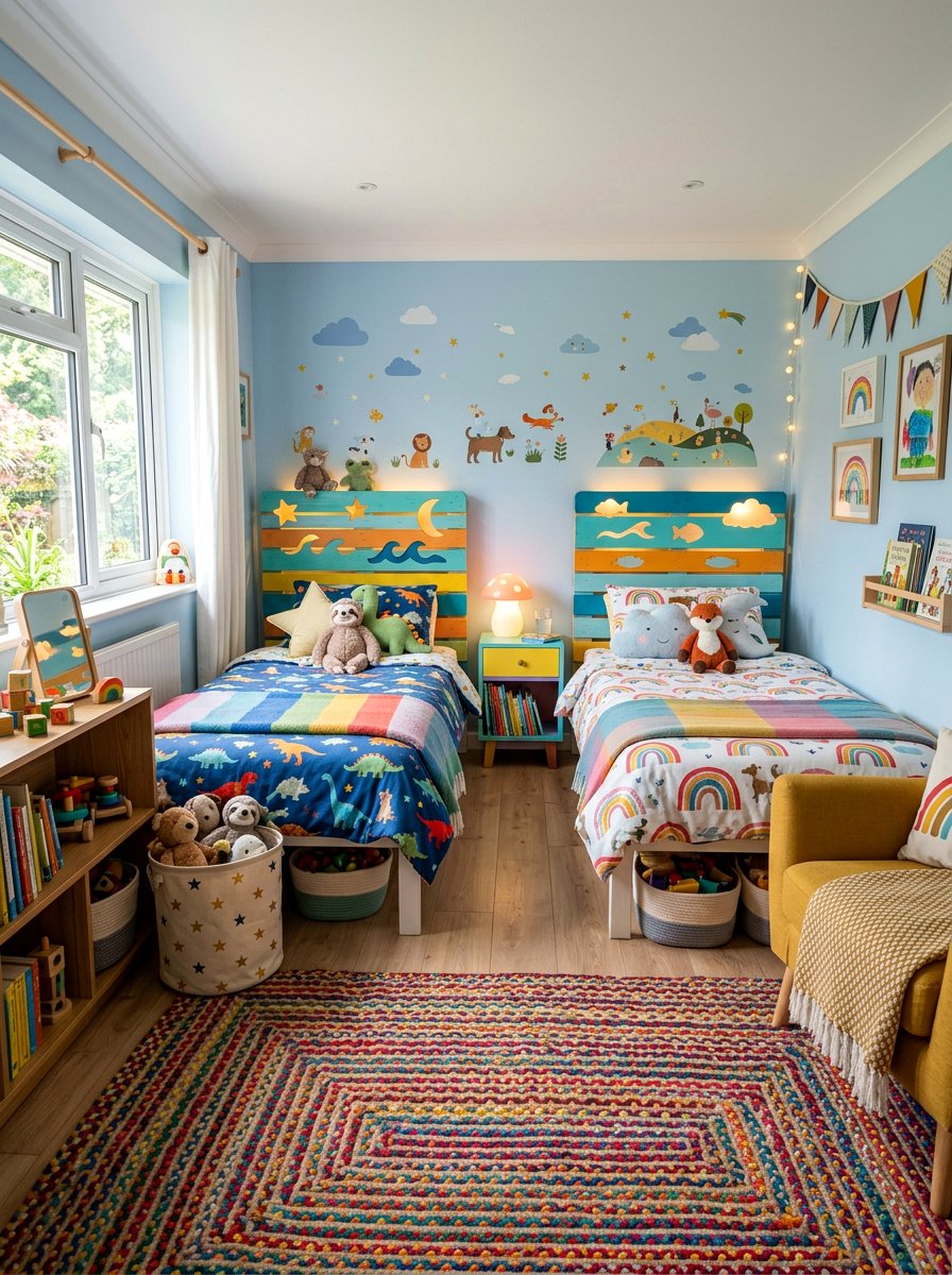 Pallet headboard for small bed - 25 Pallet headboard ideas