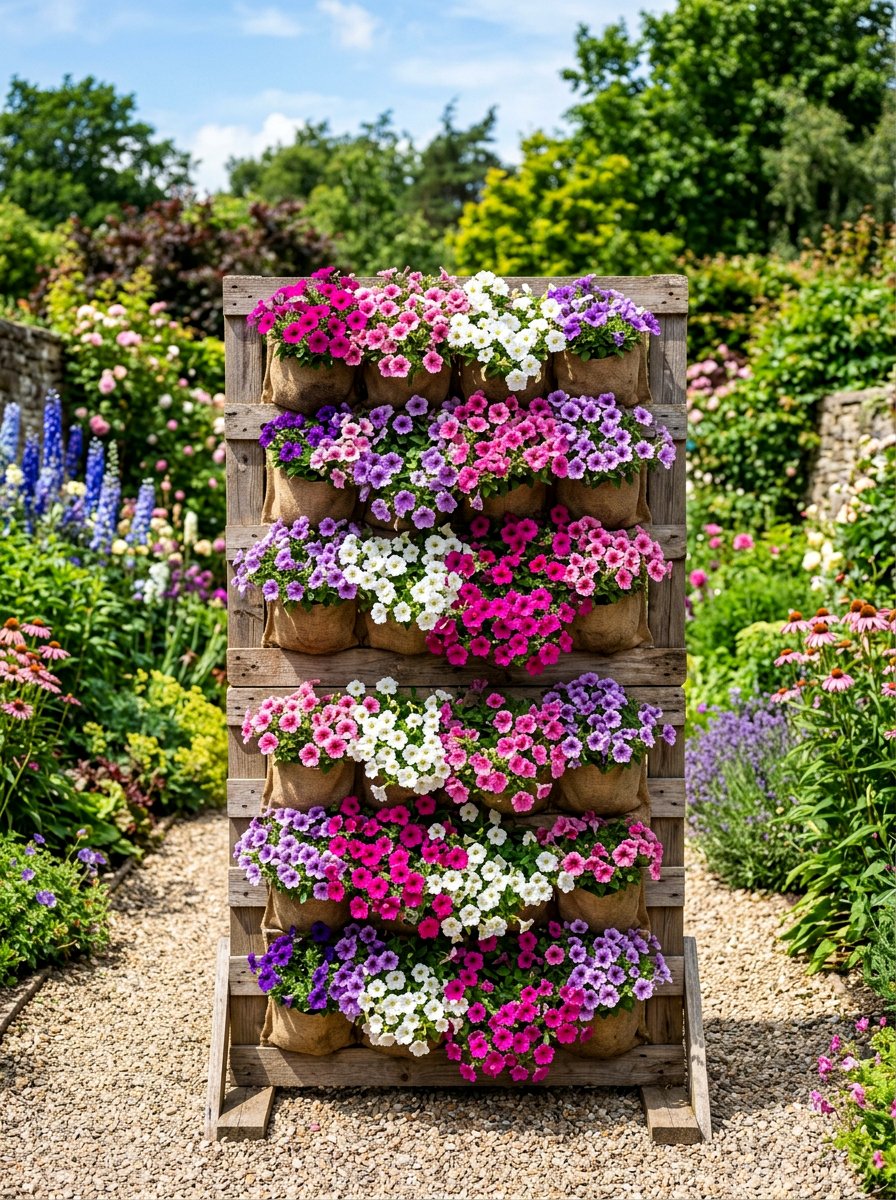 Pallet pocket planter - 25 Pallet Tiered Planter Ideas