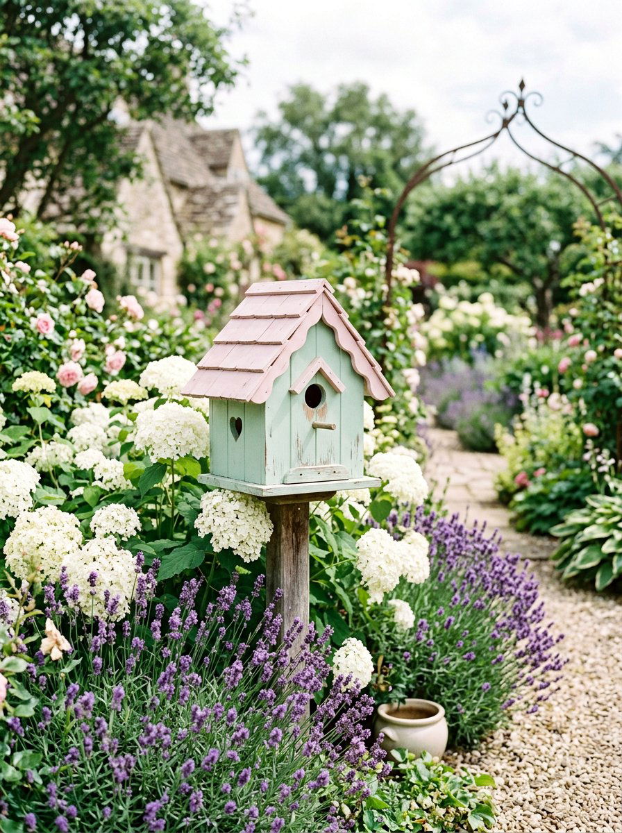 Pastel birdhouse - 25 colorful birdhouse ideas