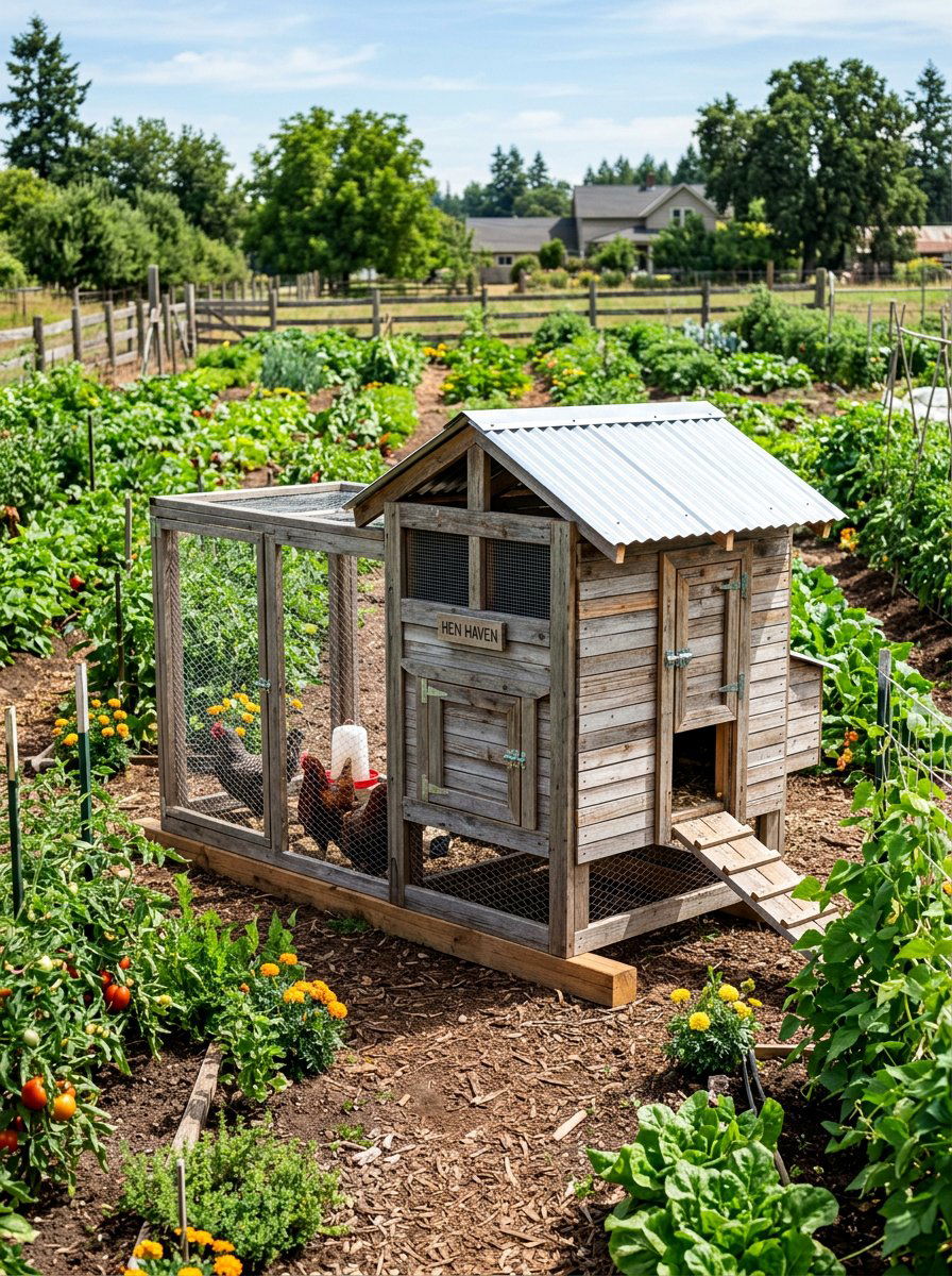 Portable Pallet Chicken Coop - 25 Pallet Chicken Coop Ideas