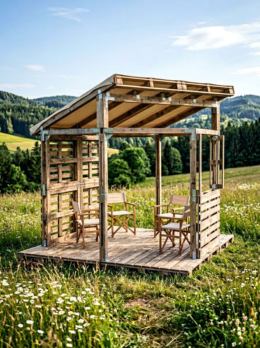 Portable Pallet Gazebo - 25 Pallet Gazebo Frame Ideas
