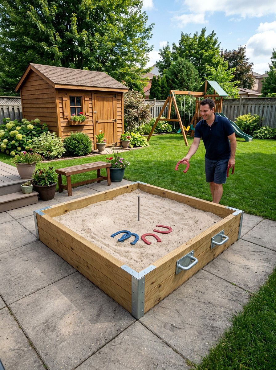 Portable Pallet Horseshoe Pit - 25 Pallet Horseshoe Pit Frame Ideas