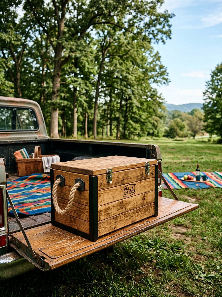 Portable Pallet Ice Box - 25 Pallet Ice Chest Holder Ideas