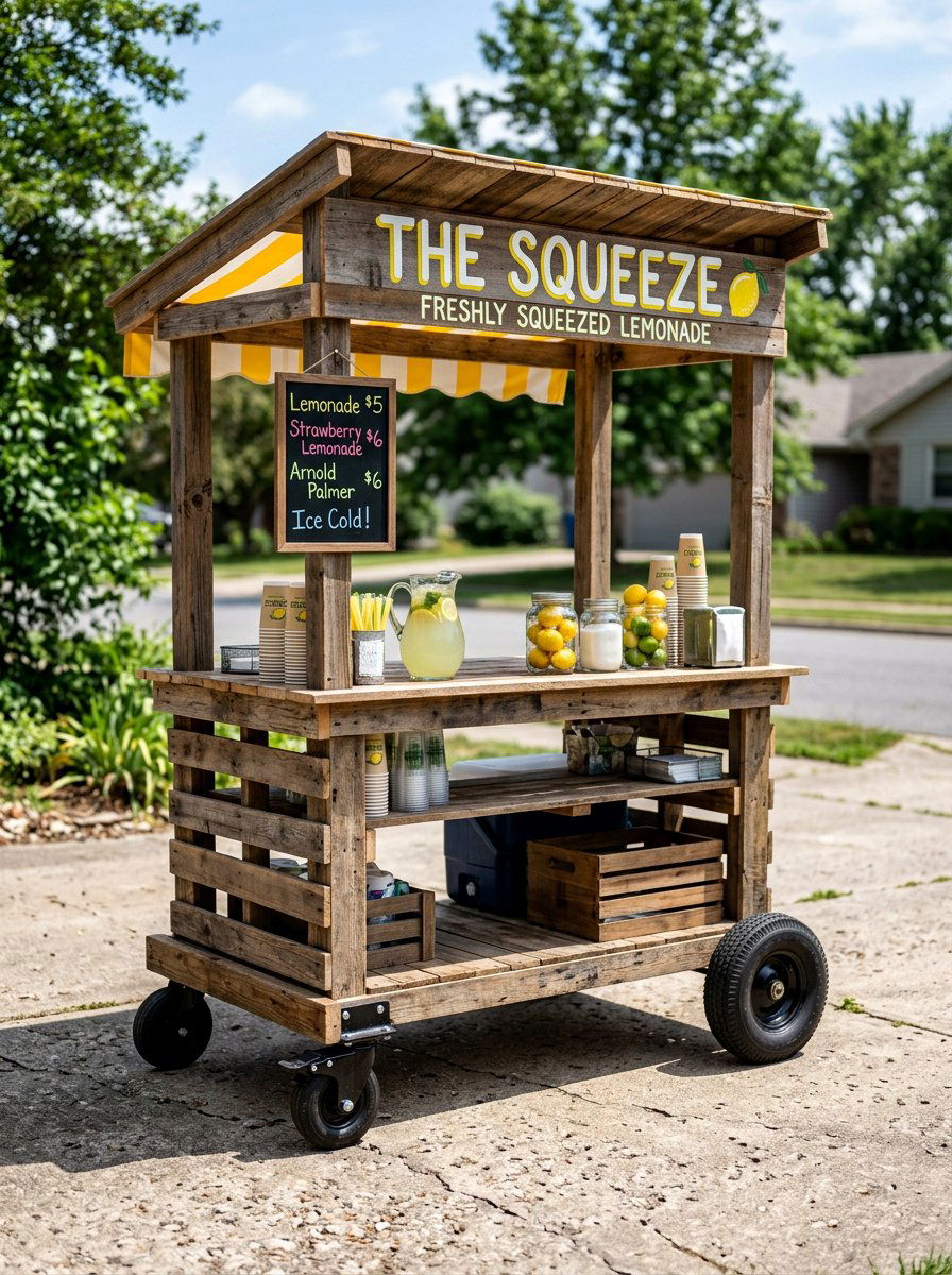 Portable Pallet Lemonade Stand