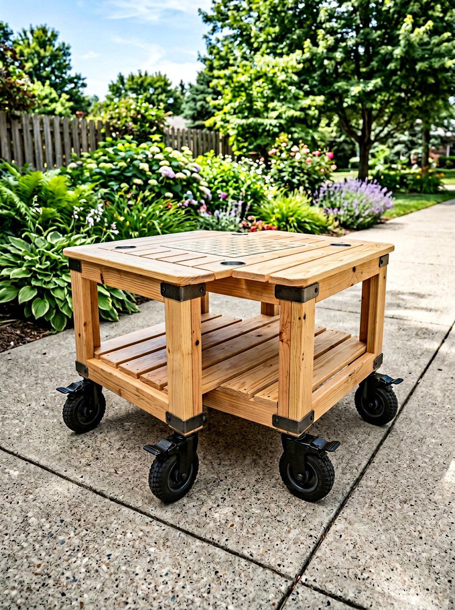 25 Pallet Outdoor Chess Table Ideas for Game Lovers