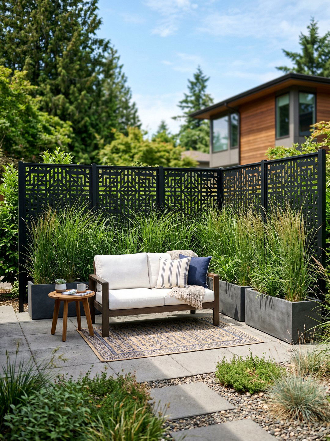 Privacy Screen Garden - 25 private garden nook ideas