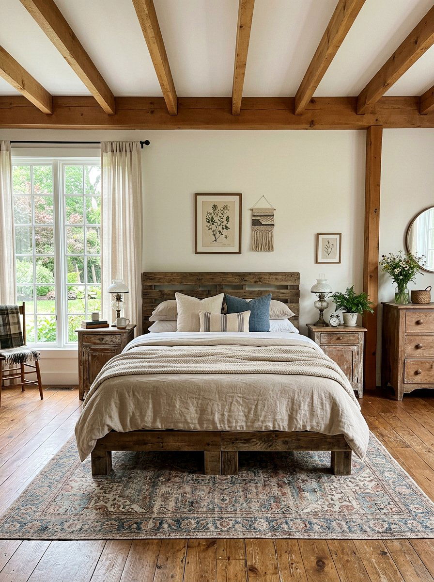Queen Pallet Bed Frame - 25 Farmhouse pallet bed ideas