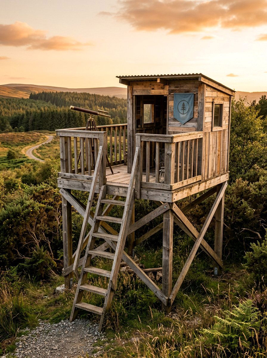 Raised pallet fort - 25 Pallet Playhouse for Kids Ideas