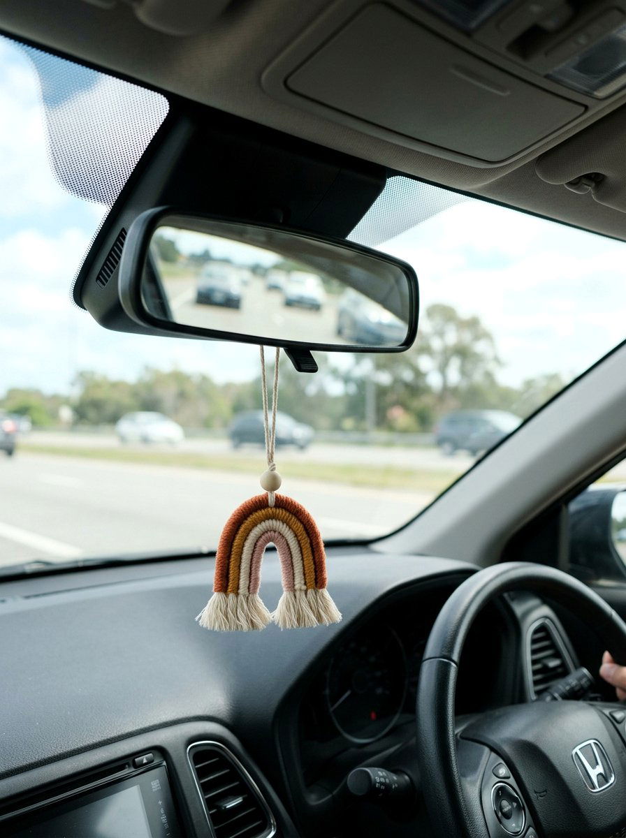 Rearview Mirror Charm - 25 cute ways to decorate your car