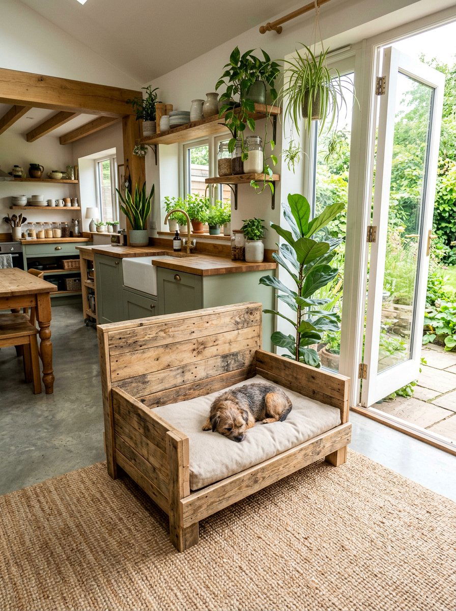 Reclaimed Pallet Dog Bed - 25 pallet dog bed ideas