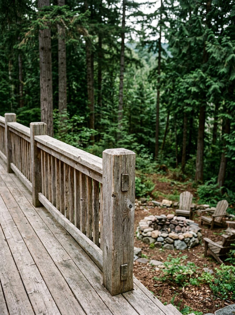 Reclaimed Wood Deck Railing - 25 Pallet Deck Railing Ideas