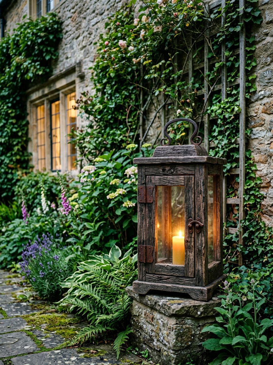 Reclaimed Wood Lantern - 25 Pallet Lantern for Garden Ideas