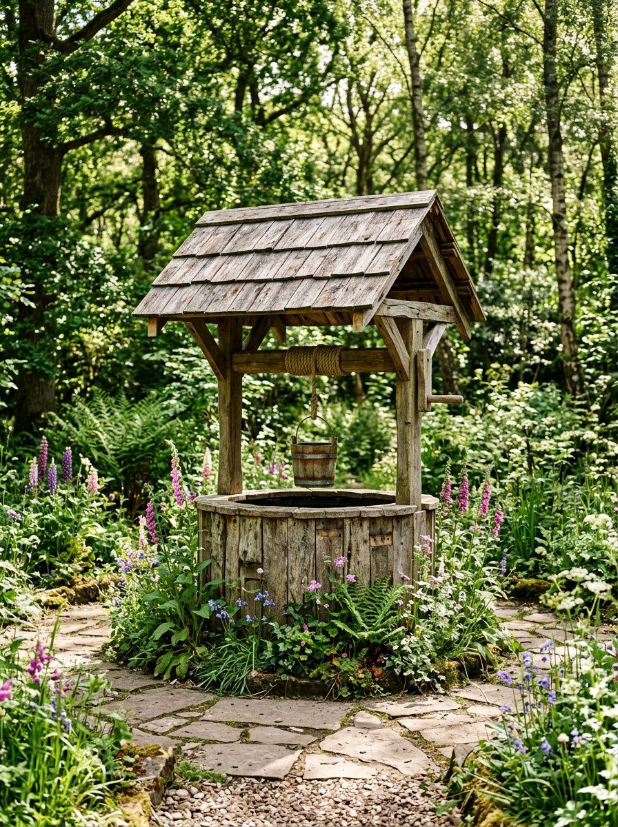 Reclaimed Wood Planter - 25 Pallet Wishing Well Planter Ideas