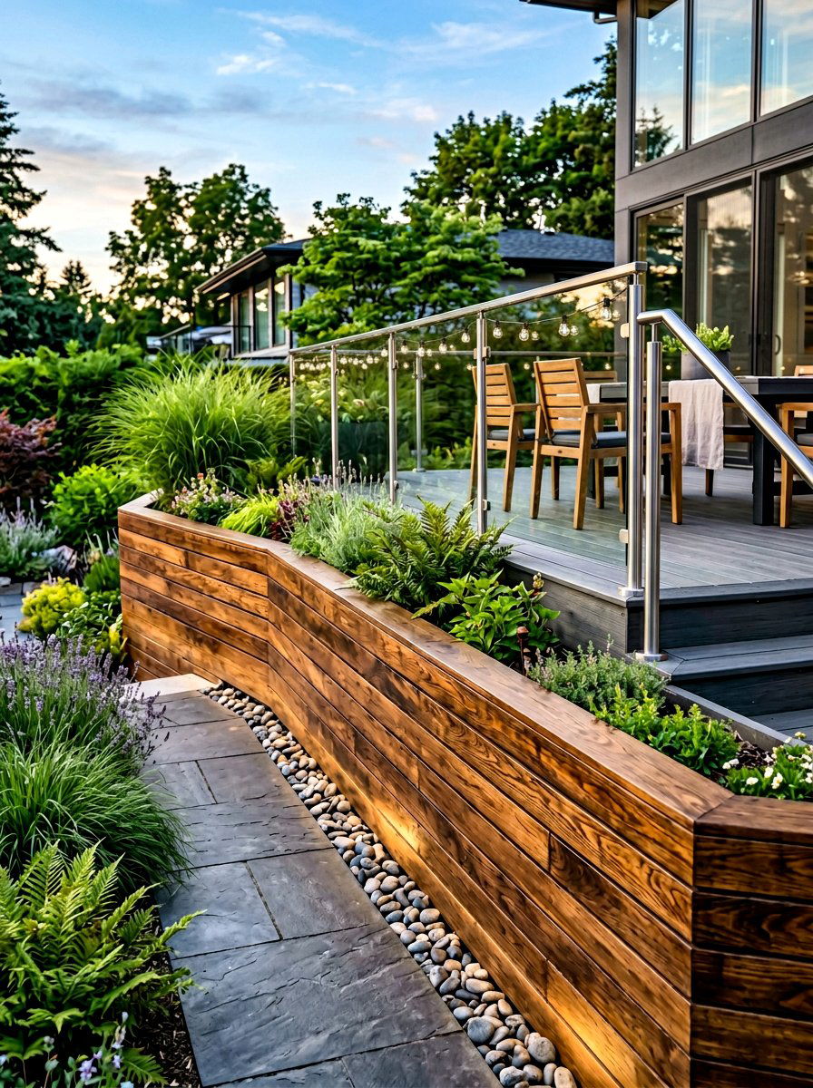 Reclaimed Wood Retaining Wall - 25 Pallet Retaining Wall Ideas