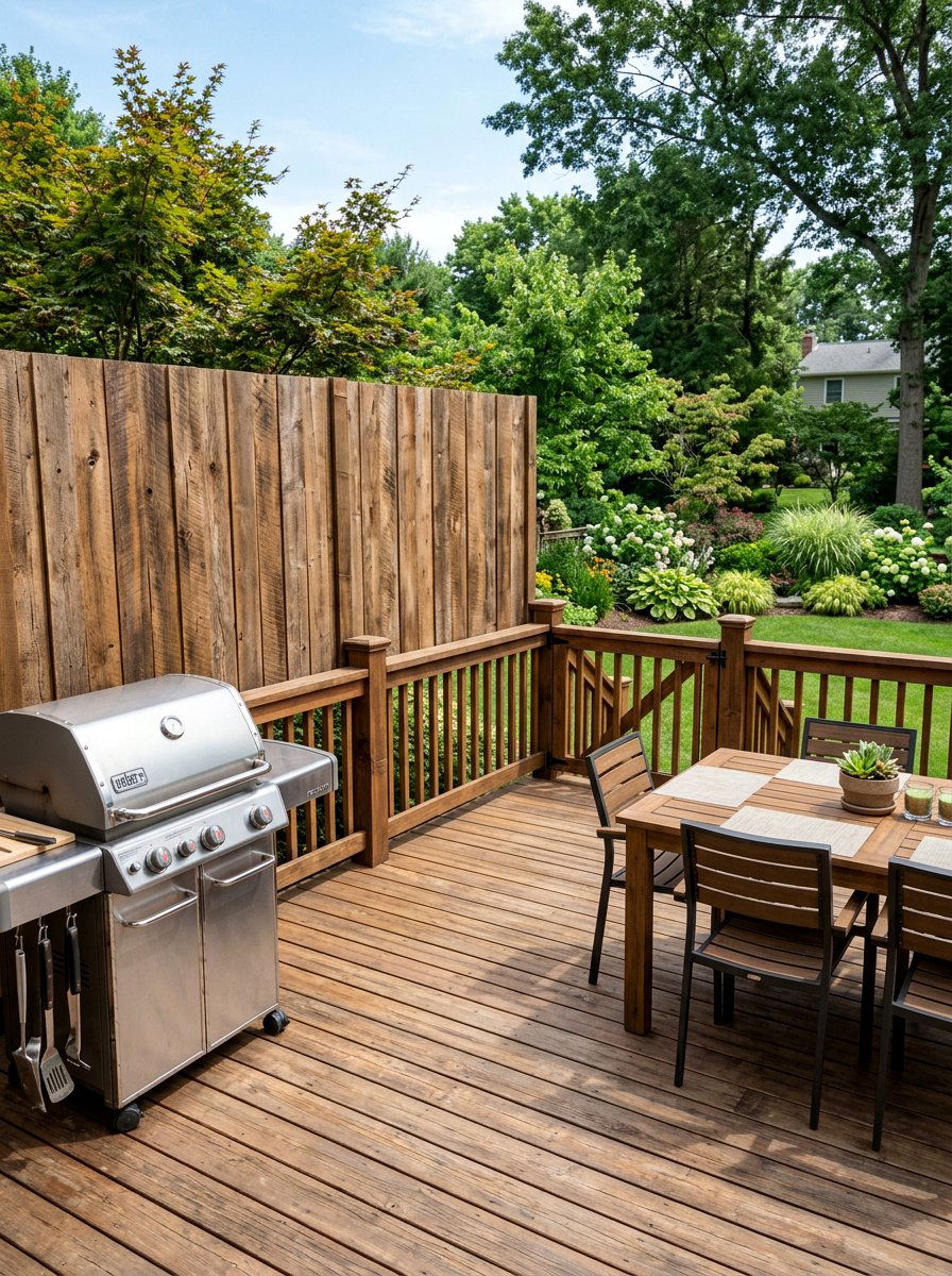 Recycled Wood Deck Screen - 25 Pallet Privacy Screen Ideas