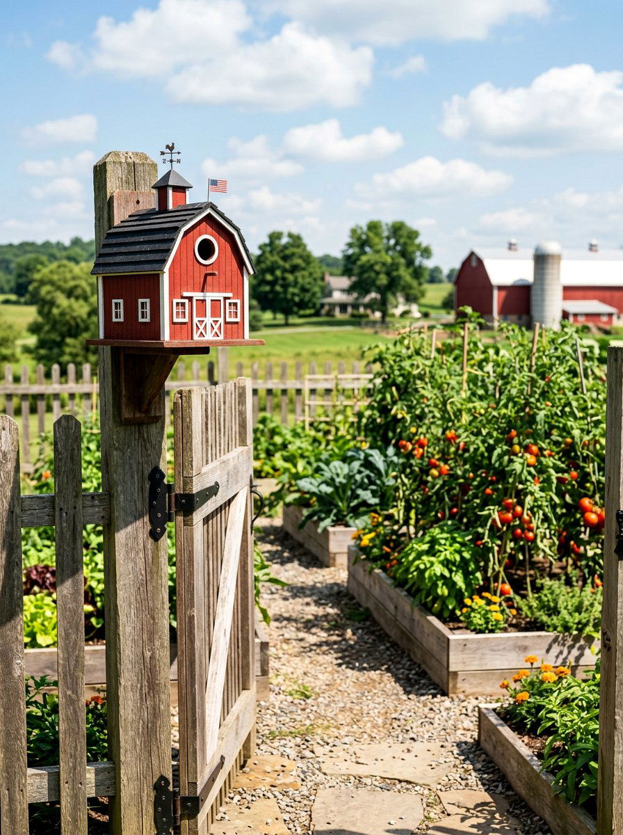 Red Barn Birdhouse - 25 unique birdhouse ideas