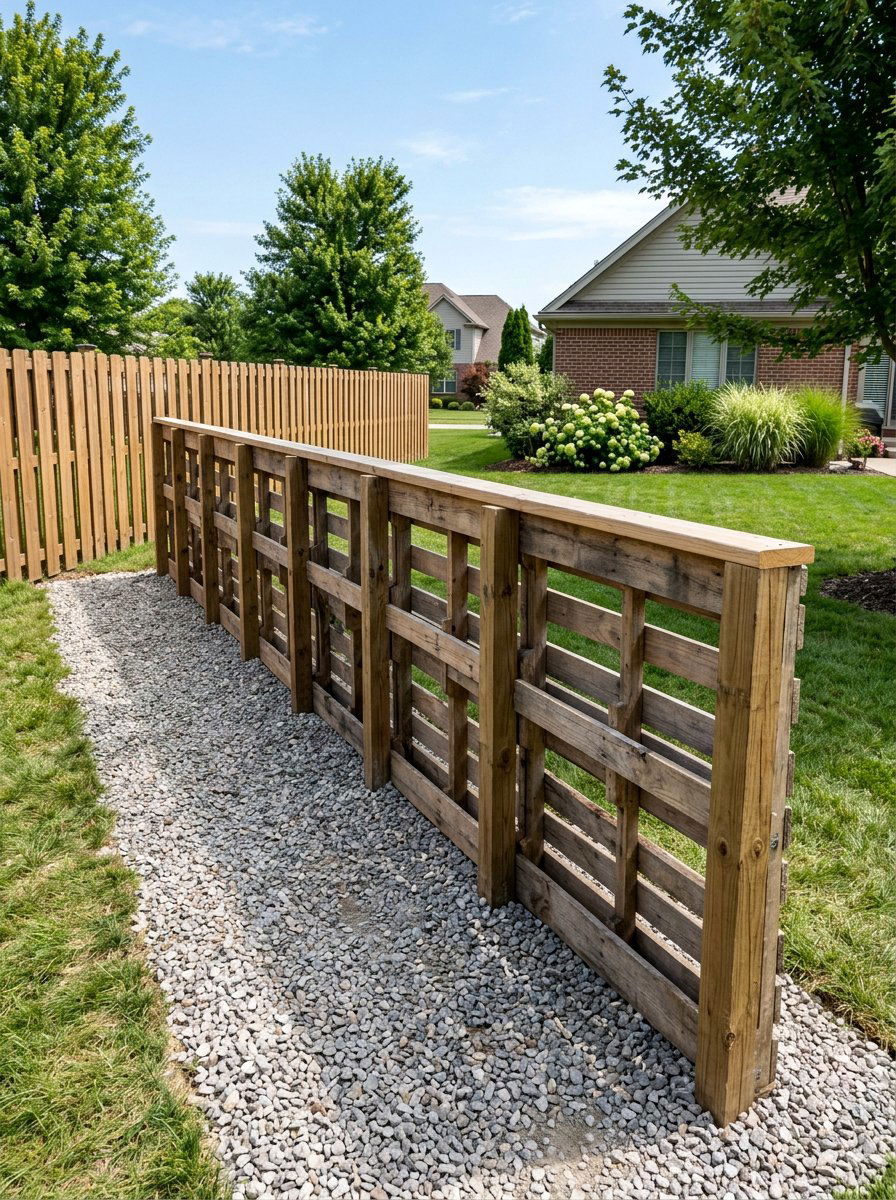 Reinforced Ground Pallet Wall - 25 Pallet Retaining Wall Ideas